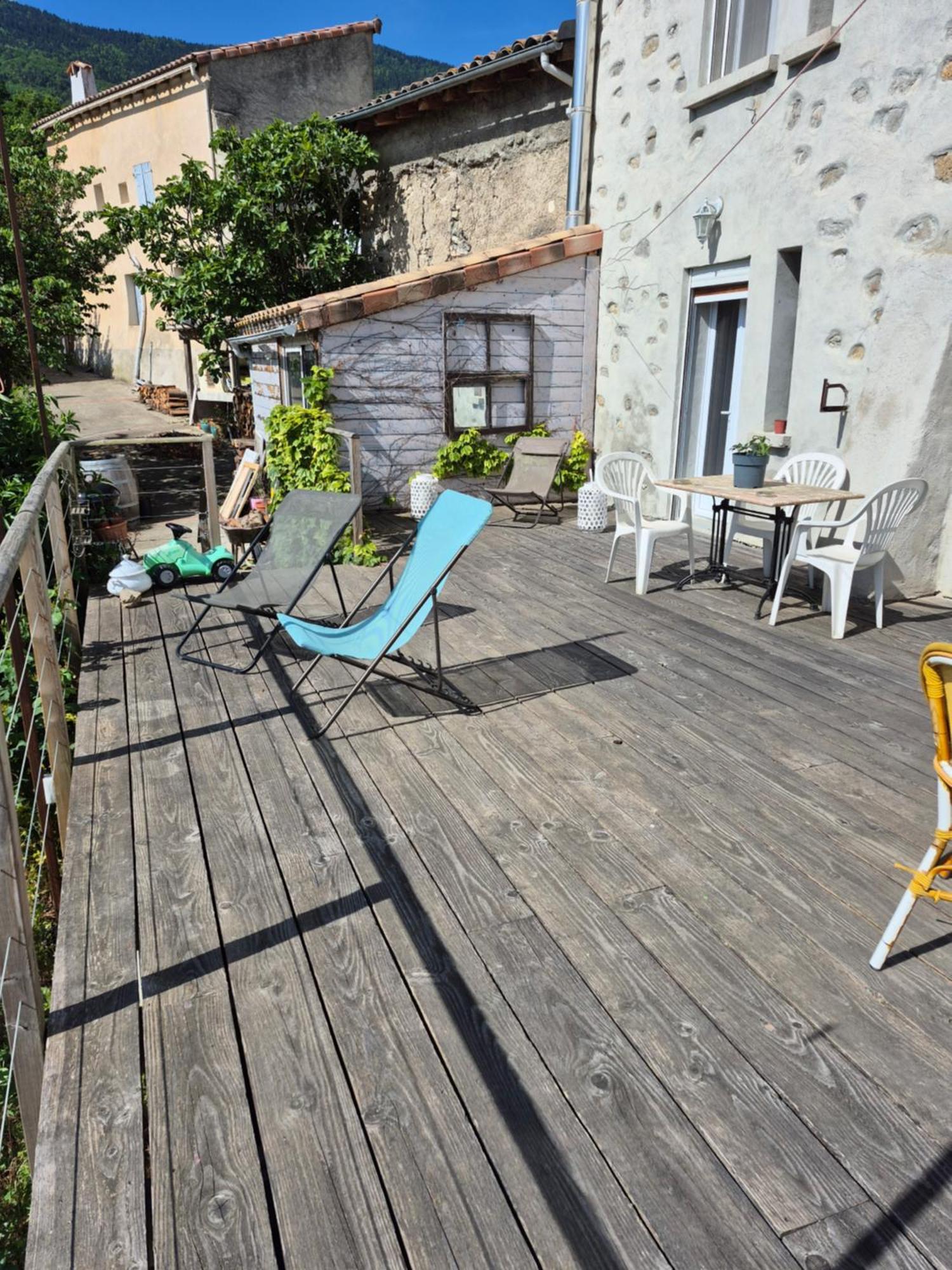 Grande Terrasse Avec Vue Entre Mediterranee Et Pays Cathare Cailla Buitenkant foto