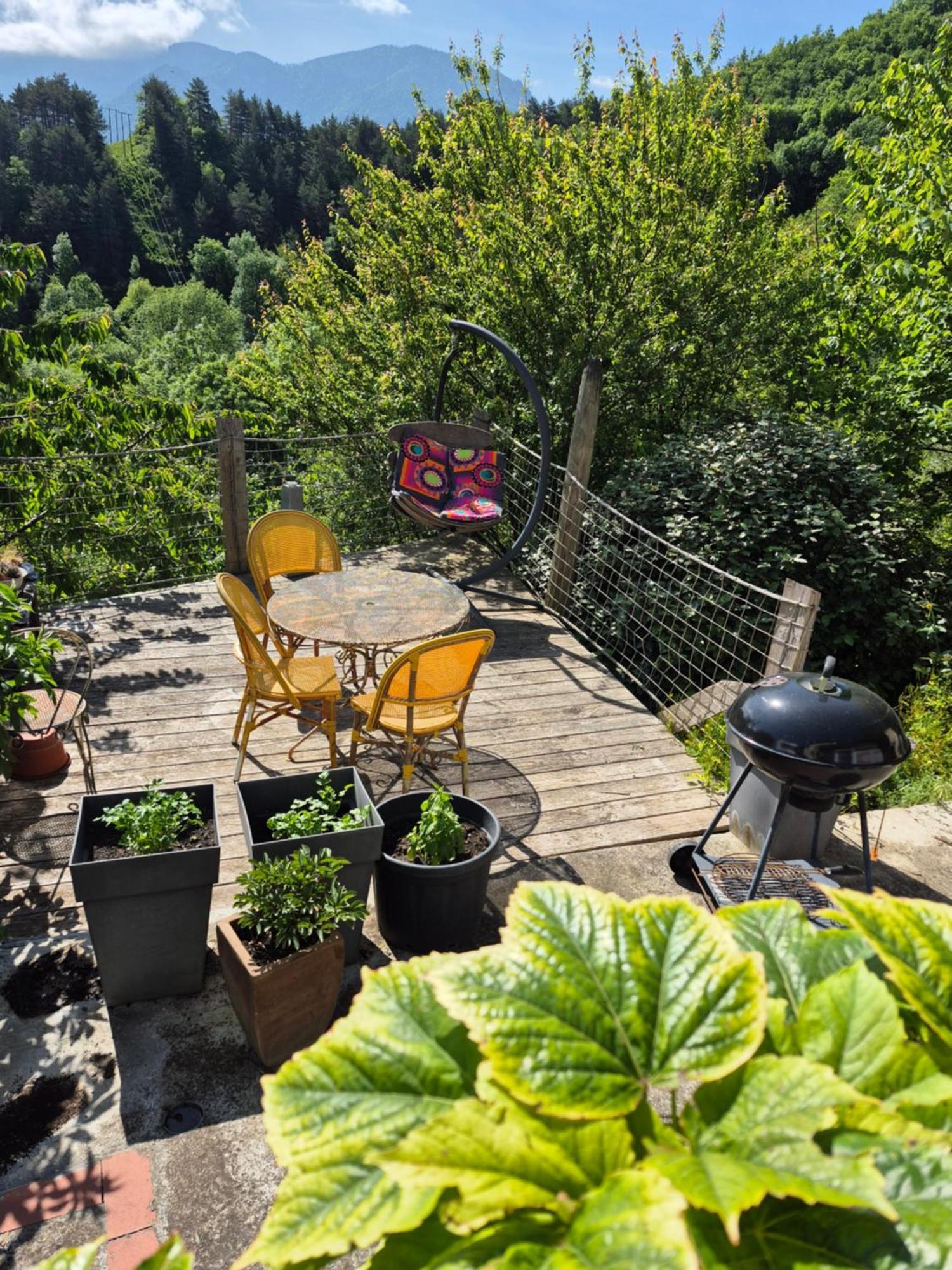 Grande Terrasse Avec Vue Entre Mediterranee Et Pays Cathare Cailla Buitenkant foto
