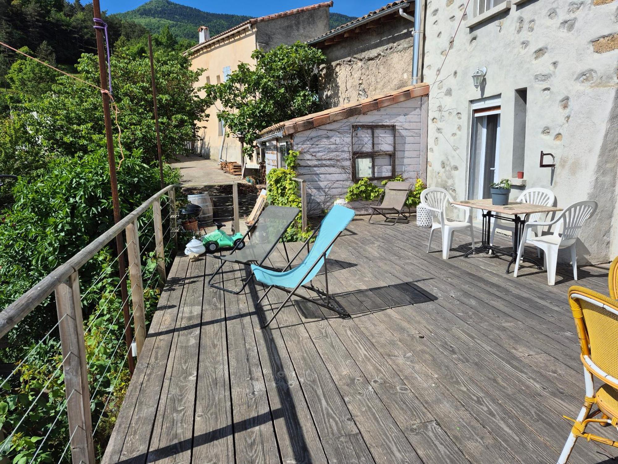 Grande Terrasse Avec Vue Entre Mediterranee Et Pays Cathare Cailla Buitenkant foto