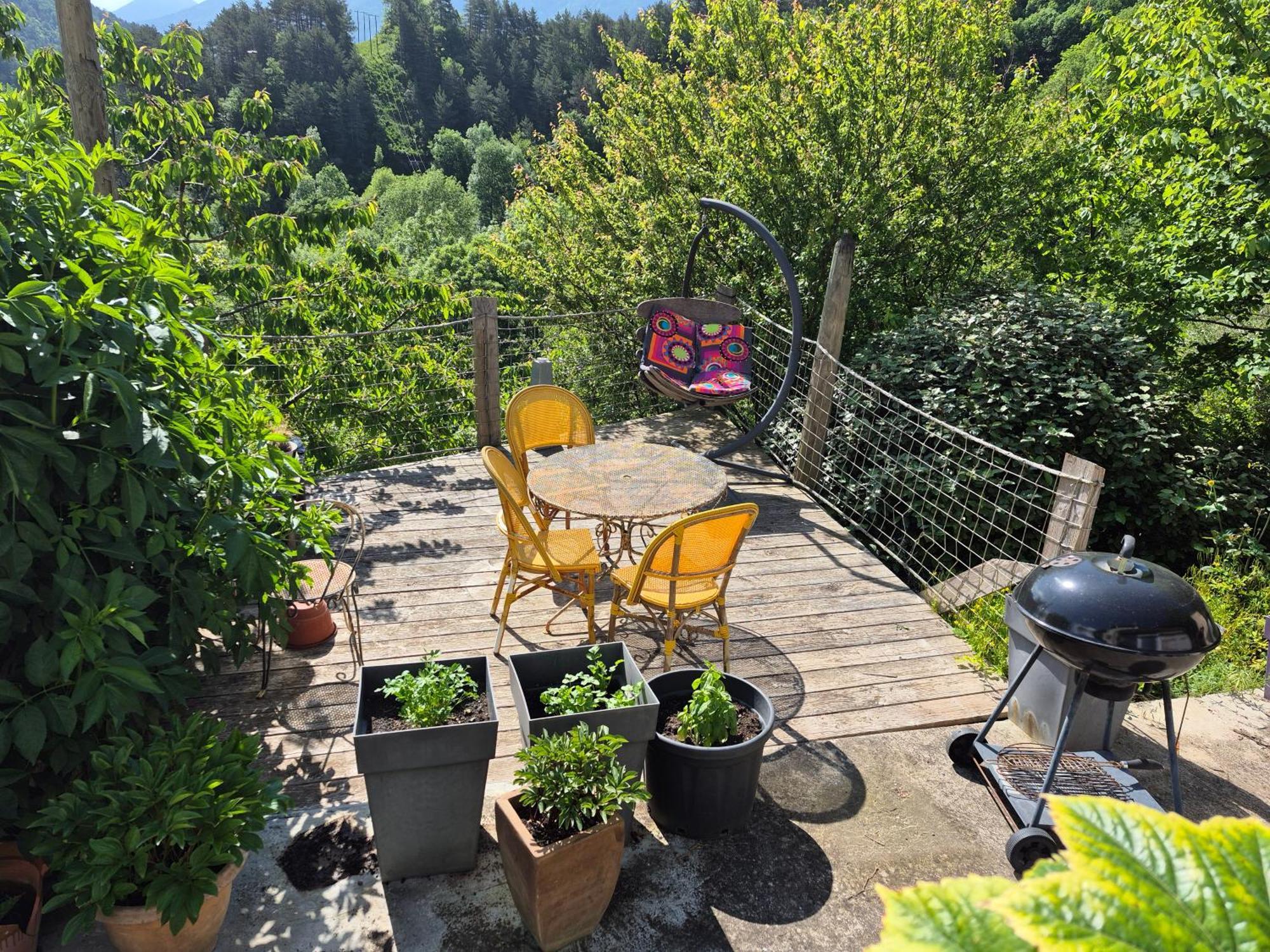 Grande Terrasse Avec Vue Entre Mediterranee Et Pays Cathare Cailla Buitenkant foto